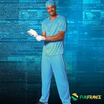 FUNFRANCE - Articles de fête et produits Hi-Tech : Déguisement chirurgien taille unique - 11.25€ - Déguisement chirurgien taille