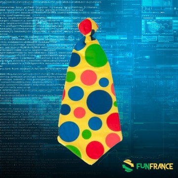 FUNFRANCE - Articles de fête et produits Hi-Tech : Cravate clown 50 cm environ - 3.291667€ - Cravate clown 50 cm environ. Access