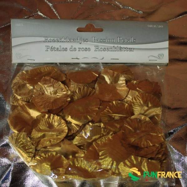FUNFRANCE - Articles de fête et produits Hi-Tech : Pétales de fleur sachet de 144 pièces OR - 2.316667€ - Pétales de fleur sache