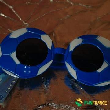 FUNFRANCE - Articles de fête et produits Hi-Tech : Lunettes de fête football bleu - 1.625€ - Lunettes de fête football bleu