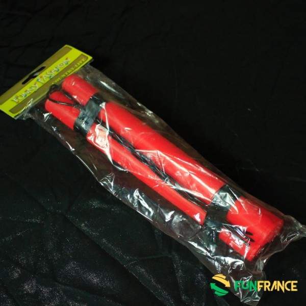 FUNFRANCE - Articles de fête et produits Hi-Tech : Bâtons de dynamite plastique 23cm - 2.375€ - Bâtons de dynamite plastique 23c
