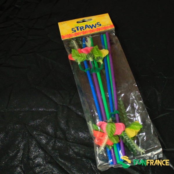 FUNFRANCE - Articles de fête et produits Hi-Tech : Paille Hawaï 24cm environ - 1.233333€ - Paille Hawaï 24cm environ