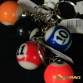 FUNFRANCE - Articles de fête et produits Hi-Tech : Boule de billard porte clef 2cm - 0.208333€ - Boule de billard miniature (2cm