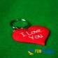 FUNFRANCE - Articles de fête et produits Hi-Tech : Porte clef "I love you" - 0.541667€ - Porte-clés cœur "I love you" rouge idéa