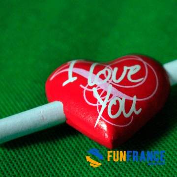 FUNFRANCE - Articles de fête et produits Hi-Tech : Coeur I LOVE YOU pour message d'amour - 3.533333€ - Petit coeur avec papier d