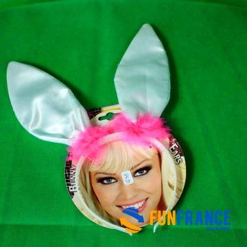 FUNFRANCE - Articles de fête et produits Hi-Tech : Serre tête oreilles de lapin - 3.208333€ - Serre tête oreille de lapins avec 