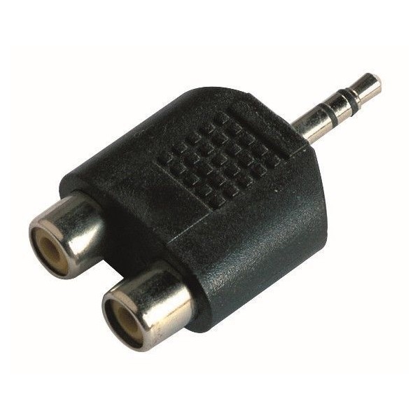 FUNFRANCE - Articles de fête et produits Hi-Tech : Adaptateur audio jack 3,2mm vers 2x RCA femelle - 1.74€ - Adaptateur audio ja