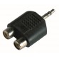 FUNFRANCE - Articles de fête et produits Hi-Tech : Adaptateur audio jack 3,2mm vers 2x RCA femelle - 1.74€ - Adaptateur audio ja