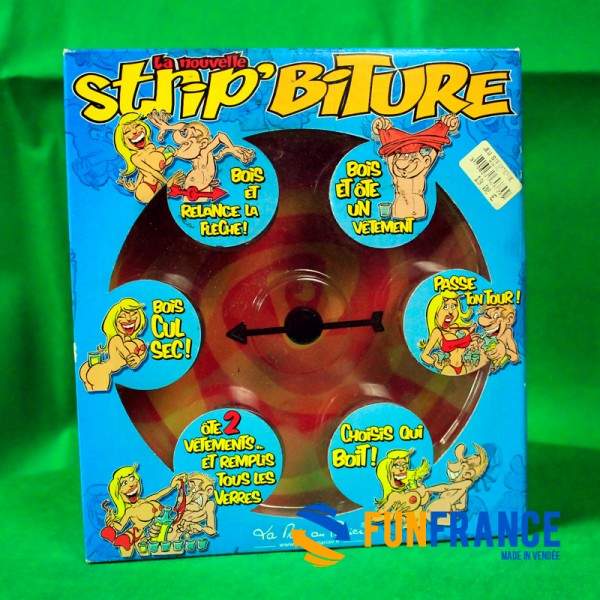 FUNFRANCE - Articles de fête et produits Hi-Tech : Roulette à shooter STRIP BITURE 6 verres - 15.833333€ - La roulette Strip Bit