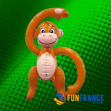 FUNFRANCE - Articles de fête et produits Hi-Tech : Singe gonflable 60x 26cm - 3.833333€ - Singe gonflable de 60cm. A accrocher o