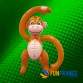 FUNFRANCE - Articles de fête et produits Hi-Tech : Singe gonflable 60x 26cm - 3.833333€ - Singe gonflable de 60cm. A accrocher o