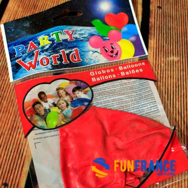 FUNFRANCE - Articles de fête et produits Hi-Tech : Ballon gonflable coeur rouge 40cm - 3.166667€ - Ballon en forme de coeur de c