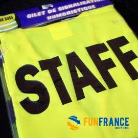 T-shirt humour fluo STAFF