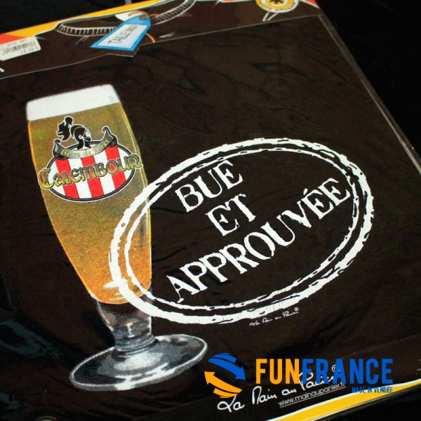 FUNFRANCE - Articles de fête et produits Hi-Tech : T-shirt humour BUE et APPROUVE - 11.583333€ - T-shirt Bue et approuvé taille 