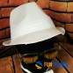 FUNFRANCE - Articles de fête et produits Hi-Tech : Chapeau Ska tressé blanc - 2.6€ - Chapeau Ska tressé blanc