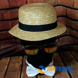 Chapeau de campagne paille nature