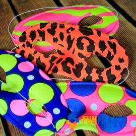 Masque loup PVC motifs divers