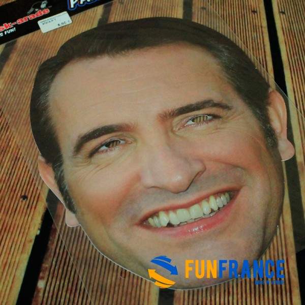 FUNFRANCE - Articles de fête et produits Hi-Tech : Masque carton STARS "Jean Dujardin" - 4.916667€ - Déguisez vous en votre Star