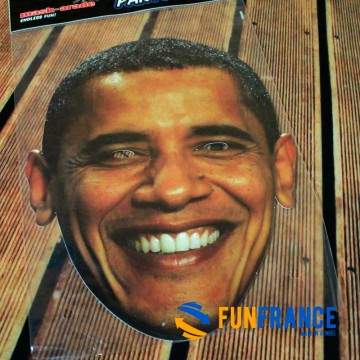 FUNFRANCE - Articles de fête et produits Hi-Tech : Masque carton STARS "Barack Obama" - 4.916667€ - Déguisez vous en votre Stars