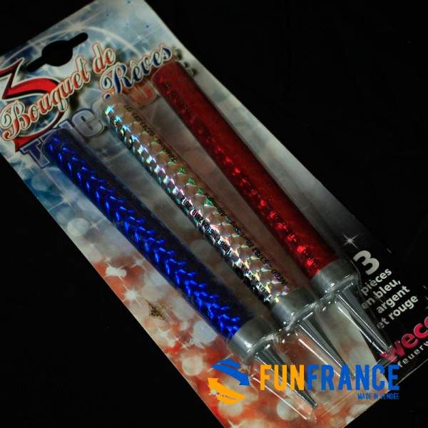 FUNFRANCE - Articles de fête et produits Hi-Tech : Fontaine de glace tricolore France (Bleu - Blanc Rouge) - 2.616667€ - Lot de 