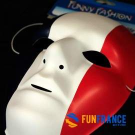 Masque facial PVC France (Bleu Blanc Rouge)