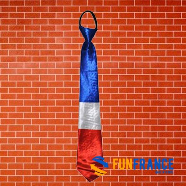 FUNFRANCE - Articles de fête et produits Hi-Tech : Cravate équipe de France (Bleu Blanc Rouge) - 2.25€ - Arborez les couleurs de
