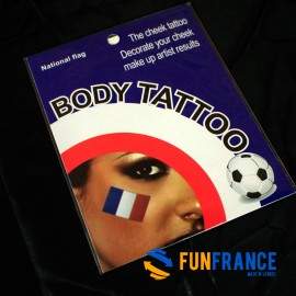 Tatouage drapeau France (Bleu Blanc Rouge)