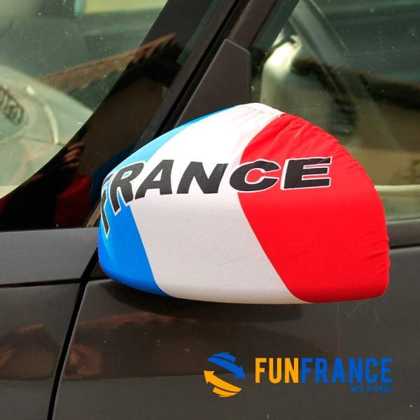 FUNFRANCE - Articles de fête et produits Hi-Tech : Chaussettes pour rétroviseur FRANCE - 1.7€ - Chaussette élastique pour rétrov