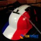 FUNFRANCE - Articles de fête et produits Hi-Tech : Casque boissons Bleu Blanc Rouge - 4.9€ - Casque en PVC porte canettes en alu