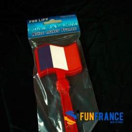 Crécelle FRANCE Bleu Blanc Rouge 17 x 7,5cm