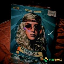Perruque blonde Hippie femme
