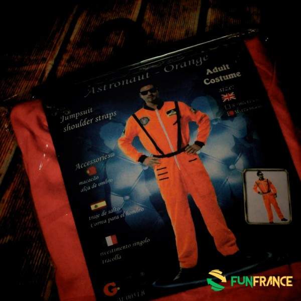 FUNFRANCE - Articles de fête et produits Hi-Tech : Déguisement costume astronaute orange - 18.583333€ - Déguisement costume astr
