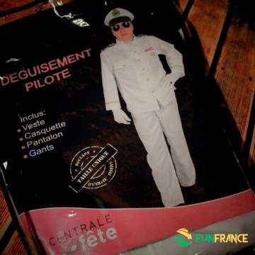FUNFRANCE - Articles de fête et produits Hi-Tech : Déguisement costume PILOTE - 27.416667€ - Déguisement de pilote (Taille uniqu